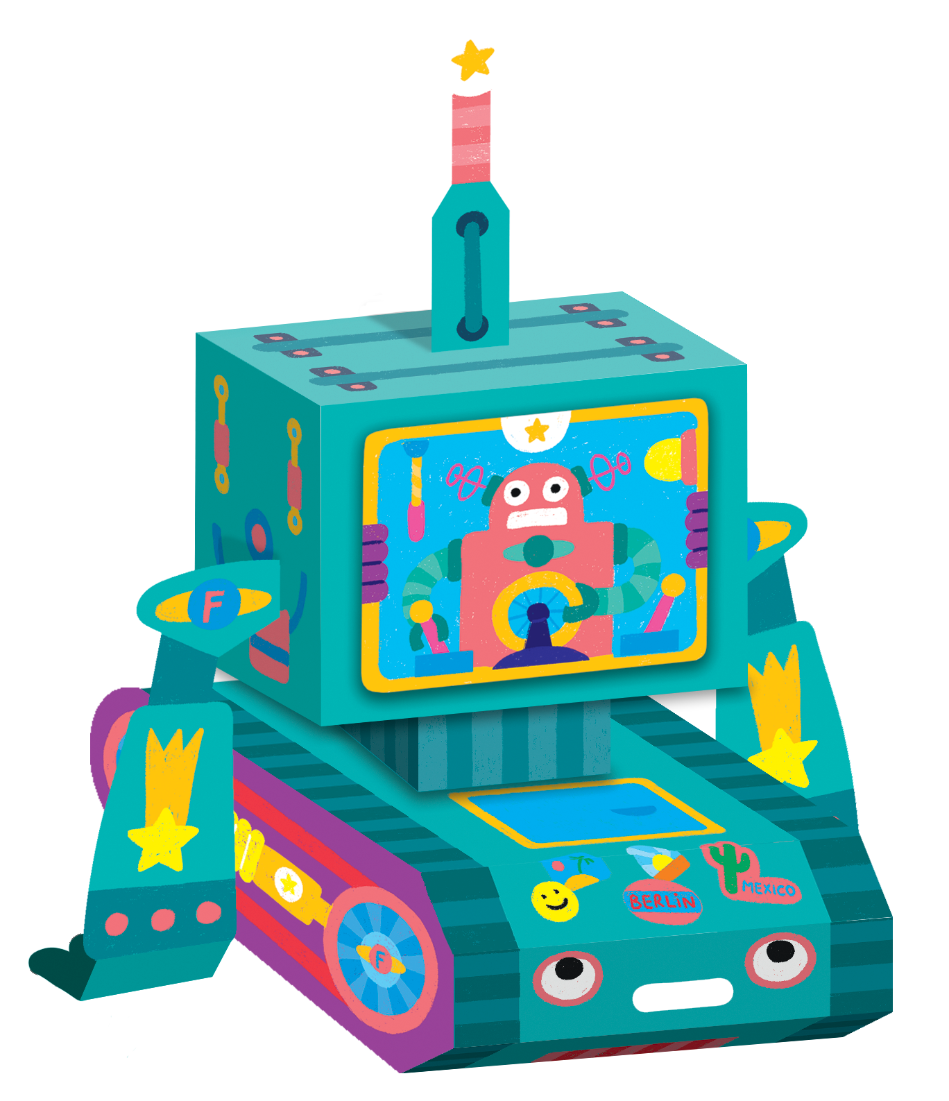 Hello Robot - 3D Ρομπότ Les Ateliers
